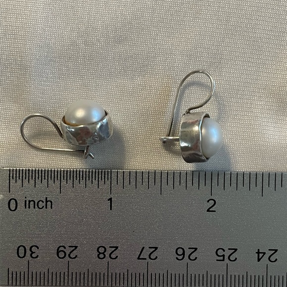 Silpada Pearl ‘Margarite’ Drop Sterling Silver Earrings W1750 - Picture 14 of 15